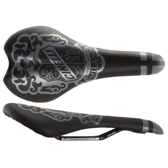 Cinelli Saddles Cavaliere / Black Knight Cinelli Crest Saddle - CrMo Rail