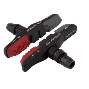 Clarks Brake Pads Clarks CPS513 Threaded Post Cartridge Pad 1 Pair 72mm Triple Red/Black/Gray Black Offset