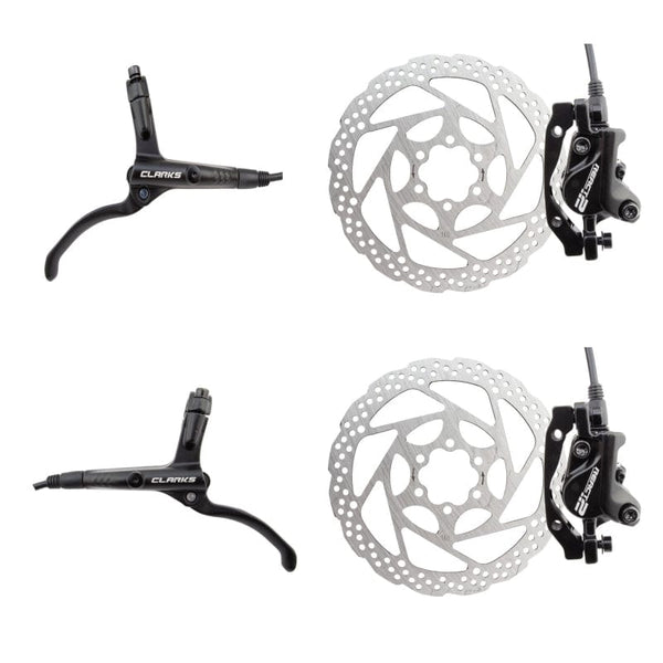 Clarks Brakes Clarks React 2 Hydraulic Disc Brake Kit Pair disc brake Black
