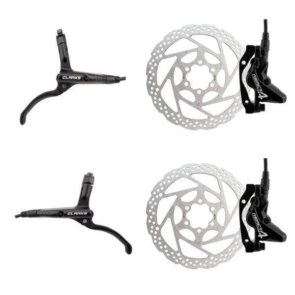 Clarks Brakes Clarks React 4 Hydraulic Disc Brake Kit Pair disc brake Black