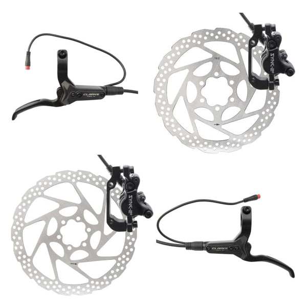 Clarks Brakes Clarks SYNC-2E Hydraulic Brake Pair disc brake Black