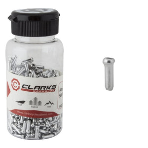 Clarks Cables and Housing Clarks Cable Tips  Silver Bottle of 500