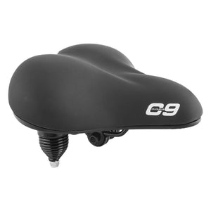 Cloud-9 Saddles Cloud-9 Cruiser Anatomic HD+ Cruiser Steel Multi-Stage Foam HD Soft Touch Vinyl WR Coil Spring Black 10.5x10.5`