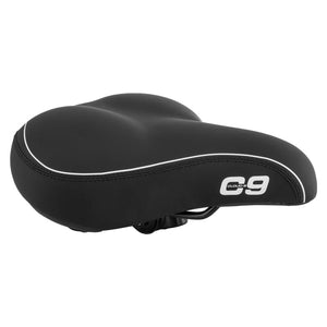 Cloud-9 Saddles Cloud-9 Cruiser Select Cruiser Steel Select Foam Soft Touch Vinyl Elastomer Spring Black 11.25x9`