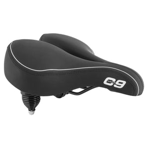 Cloud-9 Saddles Cloud-9 Cruiser Sofa Cruiser Steel Multi-Stage Foam Soft Touch Vinyl Coil Spring Black 12.5x11.5`