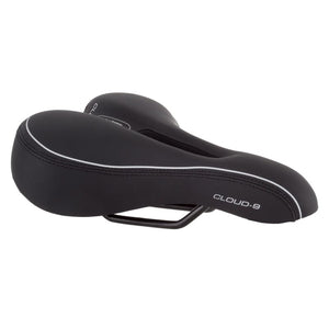 Cloud-9 Saddles Cloud-9 Sport Select Ladies`  Steel Select Foam Soft Touch Vinyl None Black 10.25x6.75`