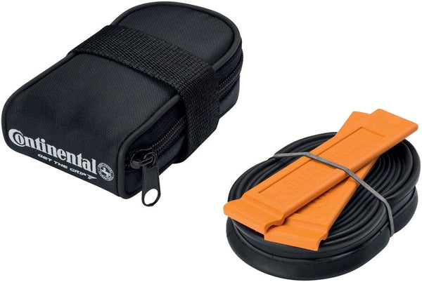 Continental Seat Bag Continental Saddle Bag - Includes 700 x 18-25 Presta Tube 2 Tire Levers BLK