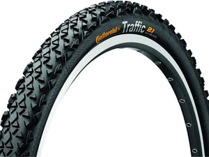 Continental Tire Continental Traffic Tire - 26 x 2.1, Clincher, Steel, Black, 64tpi