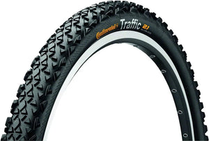 Continental Tire Continental Traffic Tire - 26 x 2.1, Clincher, Steel, Black, 64tpi