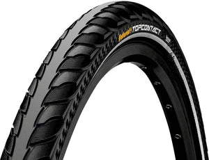 Continental Tires 700 X 28 Continental Top Contact II Tire - 700c, Clincher Folding, Black/Reflex Vectran Breaker E50