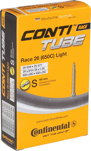 Continental Tube Continental Light Tube - 26 / 650c x 20 - 25mm 60mm Presta Valve