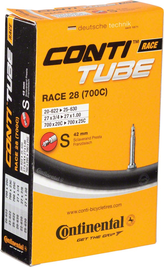 Continental Tube Continental Standard Tube - 700 x 20 - 25mm 42mm Presta Valve