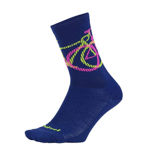 DeFeet Socks 12+ Defeet Aireator 6" Crew Blinds Socks - Navy