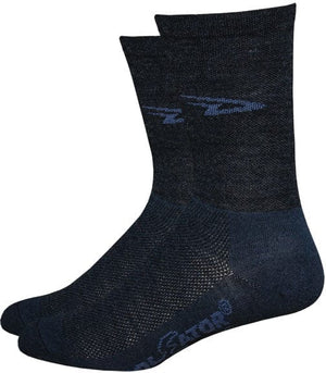 DeFeet Socks 7-9 DeFeet Wooleator 5" D-Logo Socks - Charcoal