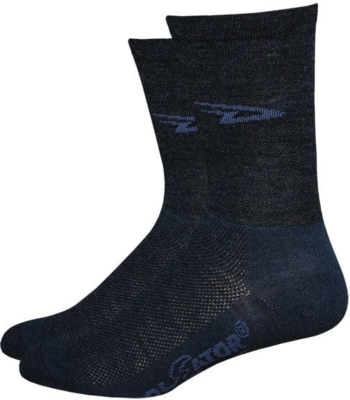 DeFeet Socks 7-9 DeFeet Wooleator 5" D-Logo Socks - Charcoal