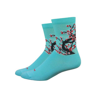 DeFeet Socks DeFeet Aireator 4" Socks Neptune/Black/Red L