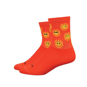 DeFeet Socks DeFeet Aireator 4" Socks Poinciana/Yellow S