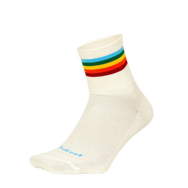 DeFeet Socks DeFeet Wooleator Wool Blend 3'' Socks Prism L Pair