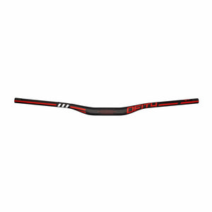 Deity Flat/Riser Handlebar 25Mm / Red Deity Skywire 35 Carbon Riser Bar