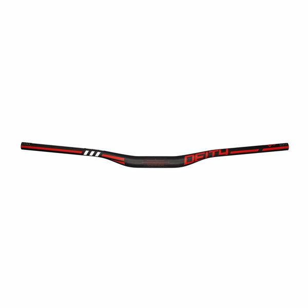 Deity Flat/Riser Handlebar 25Mm / Red Deity Skywire 35 Carbon Riser Bar