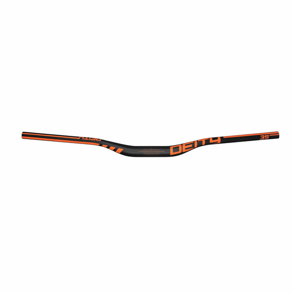 Deity Flat/Riser Handlebar 30Mm / Orange Deity Speedway 35 Carbon Riser Bar (35)