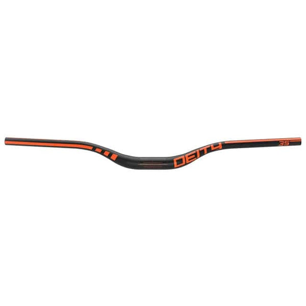 Deity Flat/Riser Handlebar 50Mm / Orange Deity Speedway 35 Carbon Riser Bar (35)