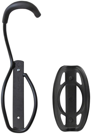 Delta Exclude Delta Single Bike Wall Mount Rack with Tire Tray: Holds One Bike Black