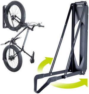 Delta Exclude Matte Black Delta Pivot Wall Mounted Bike Storage Rack - 1-Bike