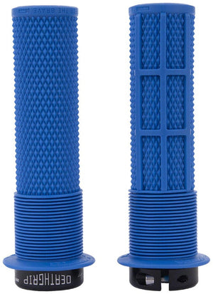 DMR Grips DMR DeathGrip Flanged Grips - Thin Lock-On Royal Blue