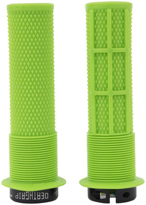 DMR Grips DMR DeathGrip Flanged Grips - Thin Lock-On Sick Green