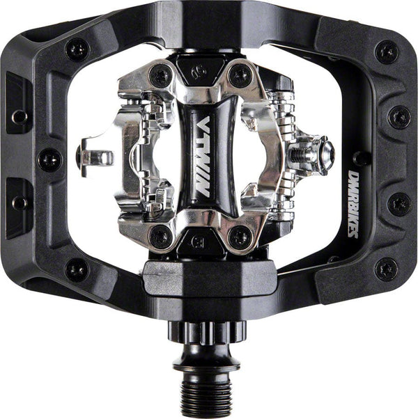 DMR Pedals DMR V-Twin Pedals - Dual Sided Clipless with Platform Aluminum 9/16" Black