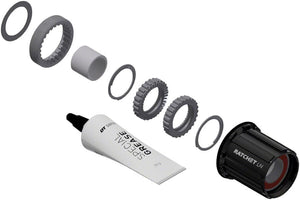 DT Swiss Freehubs DT Swiss Ratchet LN Freehub Body Upgrade Kit - Shimano HG 11 MTN Standard Aluminum Sealed Bearing 36T