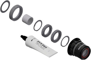 DT Swiss Freehubs DT Swiss Ratchet LN Freehub Body Upgrade Kit - SRAM XDR Standard Aluminum Sealed Bearing 18T
