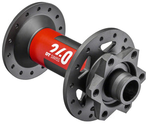 DT Swiss Front Hub DT Swiss 240 Front Hub - 15 x 110mm 6-Bolt Black/Red 28H