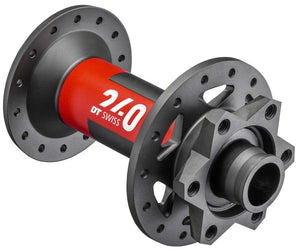DT Swiss Front Hub DT Swiss 240 Front Hub - 15 x 110mm 6-Bolt Black/Red 32H