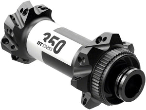 DT Swiss Front Hub DT Swiss 350 Front Hub - 15 x 110mm Center-Lock Black 28H Straight Pull