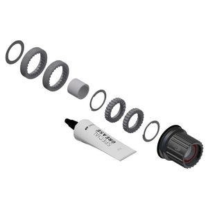DT Swiss Hub Parts DT Swiss 370 Hybrid Ratchet LN 18t Upgrade Kit MS FH Body