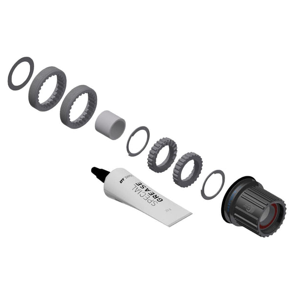 DT Swiss Hub Parts DT Swiss 370 Hybrid Ratchet LN 18t Upgrade Kit MS FH Body