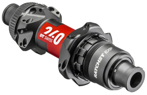 DT Swiss Hubs DT Swiss 240 EXP Rear Hub - 12 x 142mm Center-Lock XDR BLK/Red 24H 36pt Straight Pull
