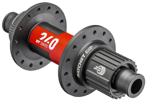 DT Swiss Hubs DT Swiss 240 EXP Rear Hub - 12 x 148mm Center-Lock Micro Spline BLK/Red 32H 36pt