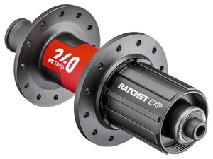 DT Swiss Hubs DT Swiss 240 EXP Rear Hub - QR x 130mm Rim Brake HG 11 Road BLK/Red 28H 36pt