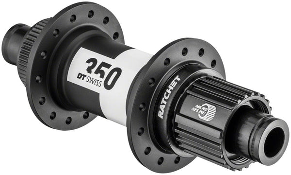 DT Swiss Hubs DT Swiss 350 Rear Hub - 12 x 142mm Center-Lock Micro Spline Black 28H 36pt