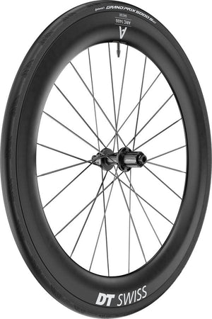 DT Swiss Rear Wheel DT Swiss ARC 1400 DiCut 65 Rear Wheel - 700 12 x 142mm Center-Lock HG11 Road/XDR Ratchet EXP 36 BLK WTS w/Grand Prix 5000 STR Tire