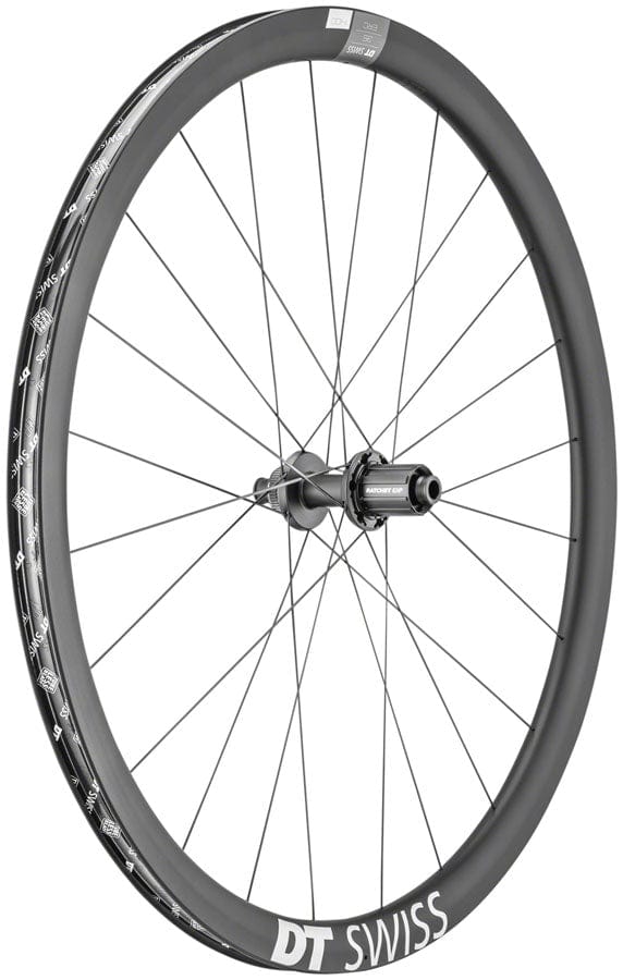 DT Swiss Rear Wheel DT Swiss ERC 1400 DiCut 35 Rear Wheel - 700 12 x 142mm Center-Lock HG11 Road/XDR Ratchet EXP 36 BLK