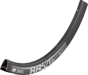 DT Swiss Rims 24H DT Swiss RR 521 Rims - 700C Disc Black