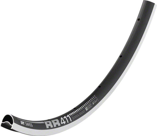 DT Swiss Rims DT Swiss RR 411 Rim - 700 Rim Black 24H Asymmetric