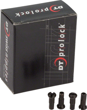 DT Swiss Spoke Nipples DT Swiss Pro Head Pro Lock Brass Nipples: 2.0 x 12mm Black Box of 100