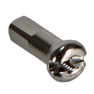 DT Swiss Spoke Nipples DT Swiss ProHead Brass Nipples 14g/12mm Silver Box/100