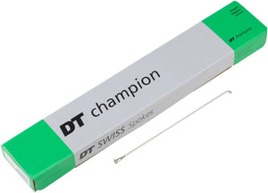 DT Swiss Spokes DT Swiss Champion Spoke: 2.0mm 230mm J-bend Silver Box of 100