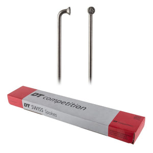 Dt swiss Spokes Dt swiss Competition Spokes J-Bend 2.0/1.8/2.0 287mm Box of 100 Silver No